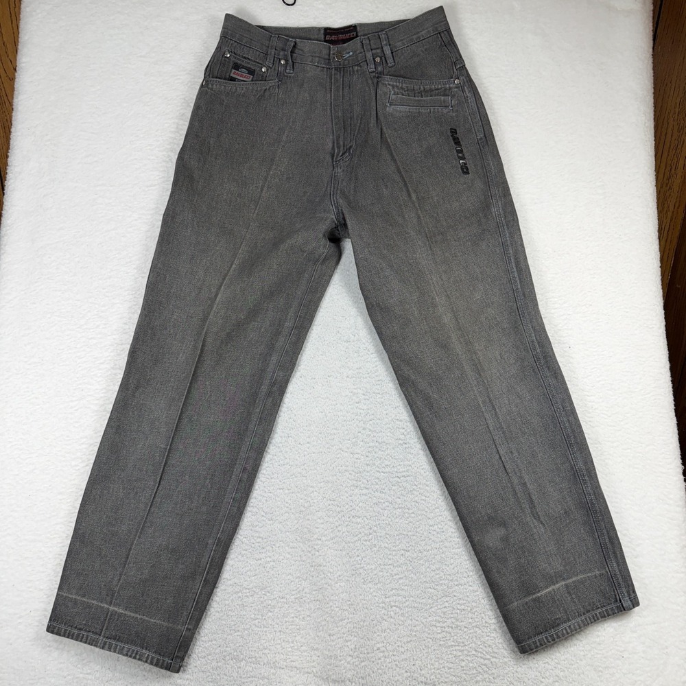 Davoucci Jeans Mens 36x33 (fit 34x32) Baggy Hip Hop Gray Denim Vintage 90s Spell